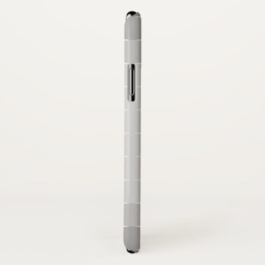 Monogramm des modernen grauen Kreises Case-Mate iPhone Hülle (Hinten/Rechts)