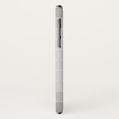 Monogramm des modernen grauen Kreises Case-Mate iPhone Hülle (Hinten/Links)