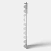 Monogramm des modernen grauen Kreises Case-Mate iPhone Hülle (Rückseite / Rechts)