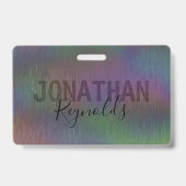 Monogramm des modernen holografischen Metalls - Ab Ausweis (Rückseite)