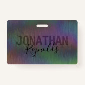 Monogramm des modernen holografischen Metalls - Ab Ausweis (Rückseite)