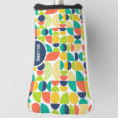 Monogramm des modernen Retro-Individuellen Namens Golf Headcover (Rotieren 90)