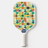 Monogramm des modernen Retro-Individuellen Namens Pickleball Schläger (Rückseite)
