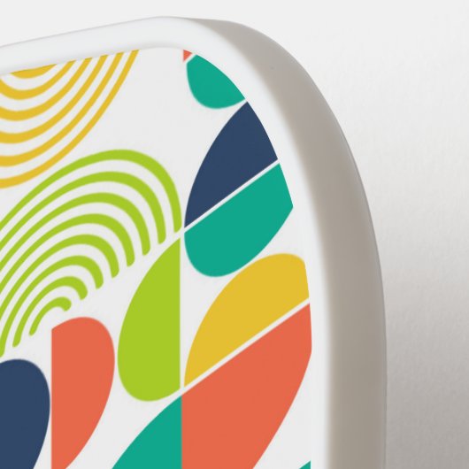 Monogramm des modernen Retro-Individuellen Namens  Pickleball Schläger (Linke Seite)