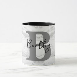 Monogramm des modernen und klassischen Marmors Buc Tasse