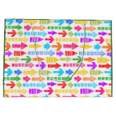 Monogramm des Musters für ein Muster eines moderne Große Geschenktüte (Rückseite)