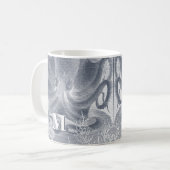 Monogramm des Nautic Octopus Coastal Beach House Kaffeetasse (Vorderseite Links)