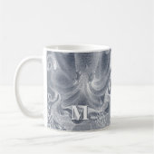 Monogramm des Nautic Octopus Coastal Beach House Kaffeetasse (Links)