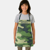 Monogramm des neutralen Musters des grünen Camoufl Schürze (Insitu)