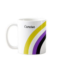 Monogramm des nicht binären Regenbogens, nicht bin