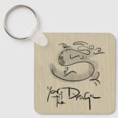 Monogramm des Niedlichen Drachenjahres in China un Schlüsselanhänger (Vorderseite)