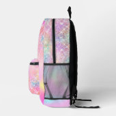 Monogramm des niedlichen Glitzer Bedruckter Rucksack (Rechts)