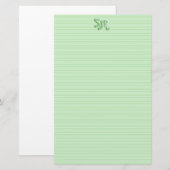 Monogramm des Papiers für das Papier der Papiersta (Vorne/Hinten)