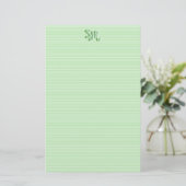 Monogramm des Papiers für das Papier der Papiersta (Stehend Vorderseite)