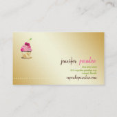 Monogramm des Paradies-311-Cupcake Visitenkarte (Rückseite)
