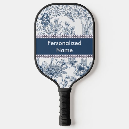 Monogramm des personalisierten Gurtballons Pickleball Schläger (Vorderseite)