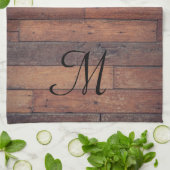 Monogramm des personalisierten Landbauernhofs Geschirrtuch (Gefaltet)