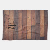 Monogramm des personalisierten Landbauernhofs Geschirrtuch (Horizontal)