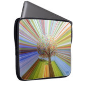 Monogramm des Regenbogens Laptopschutzhülle (Vorne Rechts)