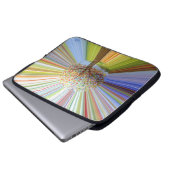 Monogramm des Regenbogens Laptopschutzhülle (Vorne Knopf)