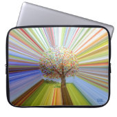 Monogramm des Regenbogens Laptopschutzhülle (Vorderseite)