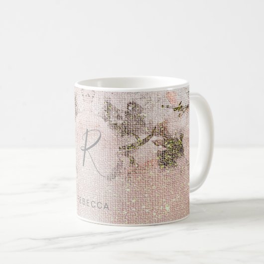 Monogramm des römischen Blumenmusters Kaffeetasse (VorderseiteRechts)