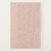 Monogramm des rosa Glitzer Planer (Rückseite)