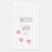 Monogramm des rosa Schwimmerhitzes Serviette (Vorderseite)