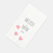 Monogramm des rosa Schwimmerhitzes Serviette (Ecke)