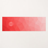 Monogramm des roten, geometrischen Messemusters Yogamatte (Vorderseite (Horizontal))