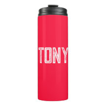 Monogramm des roten Individuellen Namens mit feste