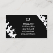 MONOGRAMM des SCHIMMER-311-WHITE Visitenkarte (Rückseite)