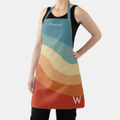 Monogramm des schmalen Retrostreifens Schürze (InSitu)