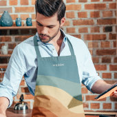 Monogramm des schmalen Retrostreifens Schürze