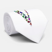 Monogramm des Schmucksteins Brief V Krawatte (Gerollt)