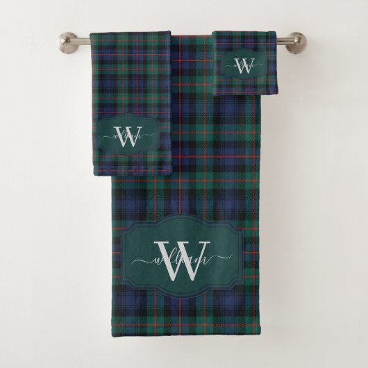 Monogramm des schottischen Clans Murray of Atholl  Badhandtuch Set (Insitu)