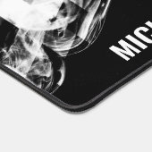 Monogramm des Schwarz-weißen funkelnd Dreiecks Schreibtischunterlage (Ecke)