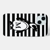 Monogramm des schwarzen und weißen Pinguins Case-Mate iPhone Hülle (Rückseite (Horizontal))