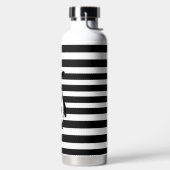 Monogramm des schwarzen und weißen Pinguins Trinkflasche (links)