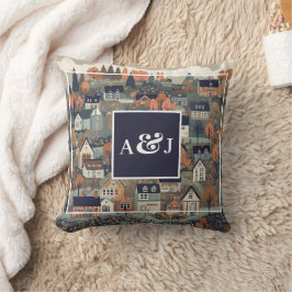 Monogramm des skandinavischen Dorfes Kissen