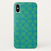 Monogramm des Starfish-Mengen-Muster-| Case-Mate iPhone Hülle (Rückseite)