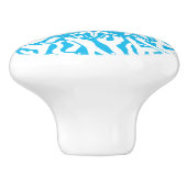 Monogramm des Strand-Korallenriffstarfish-helles Keramikknauf (Seitenansicht)