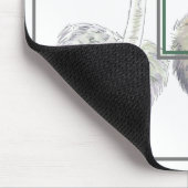 Monogramm des Strauchpens und der Tintenzeichnung Mousepad (Ecke)