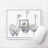 Monogramm des Strauchpens und der Tintenzeichnung Mousepad (Mit Mouse)