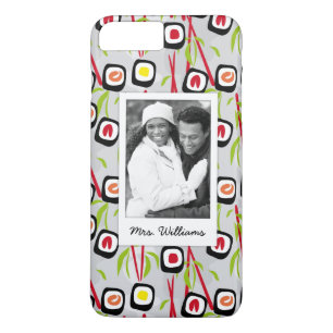 Monogramm des Sushi-Entwurfs-Muster-  Case-Mate iPhone Hülle