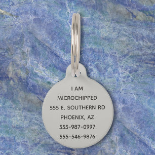 Monogramm des Tierdogs für die Katze Haustiermarke