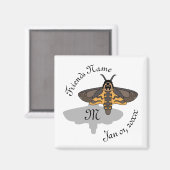 Monogramm des Todeskopfmotts Magnet (Vorderseite/Rückseite)