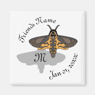 Monogramm des Todeskopfmotts Magnet