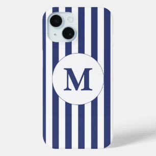 Monogramm des traditionellen dunkelblauen und weiß Case-Mate iPhone hülle
