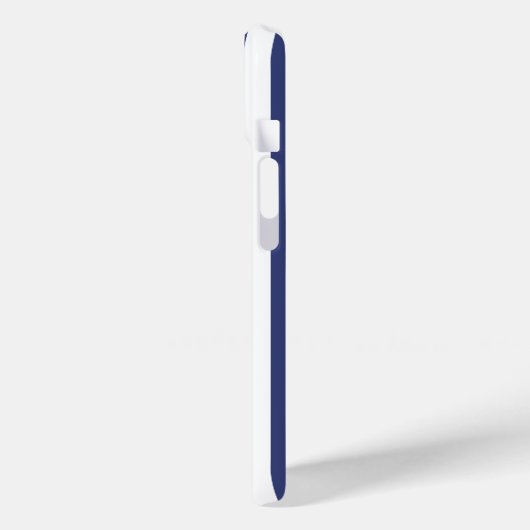 Monogramm des traditionellen dunkelblauen und weiß Case-Mate iPhone hülle (Rückseite / Links)